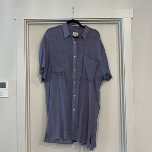 Aritizia | Wilfred Free Short Sleeve Button Up Shirt Dress